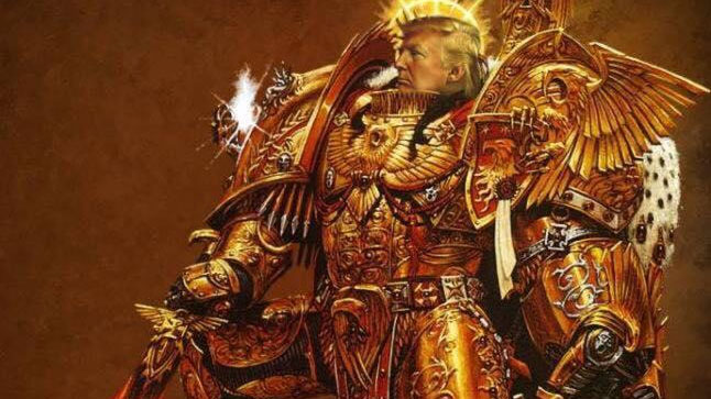 Trump depicted as the 'God Emperor'