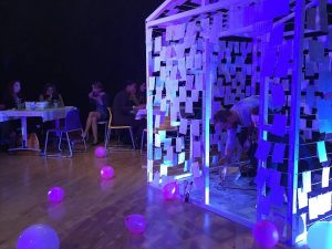 Dr Joanna Bucknall's immersive theatre production company, VEX Performance Collective, showing a performance of Wish Box in 2016