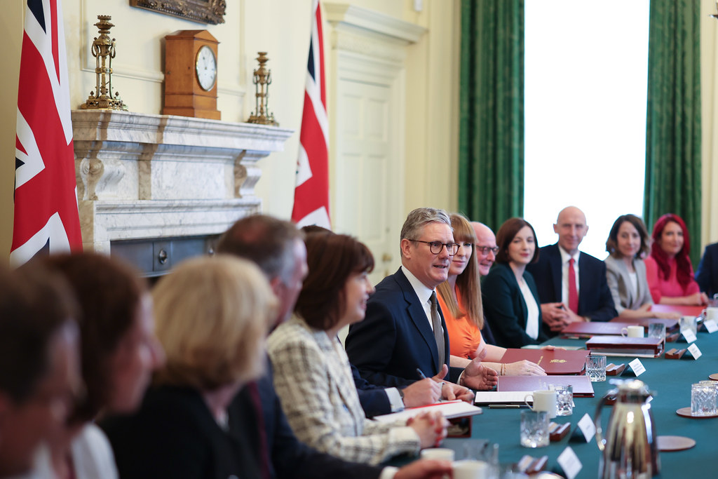 Prime Minister Keir Starmer hosts his first Cabinet at 10 Downing Street