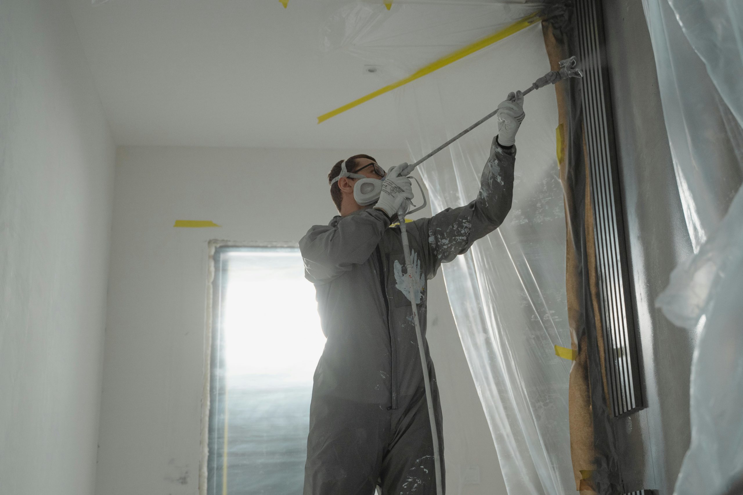 Man doing home renovations