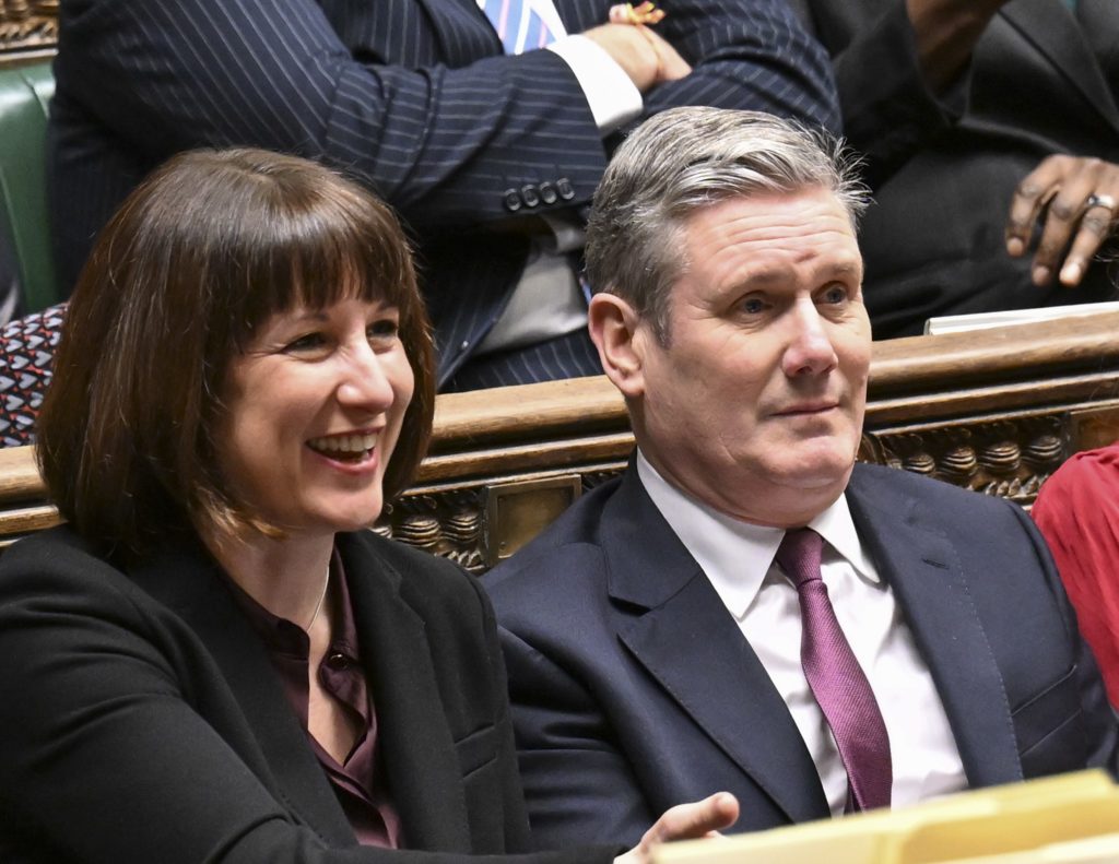 Keir Starmer and Rachel Reeves in Parliament