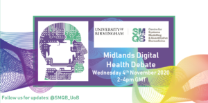 Poster advertising Midlands Digital Health Debate
