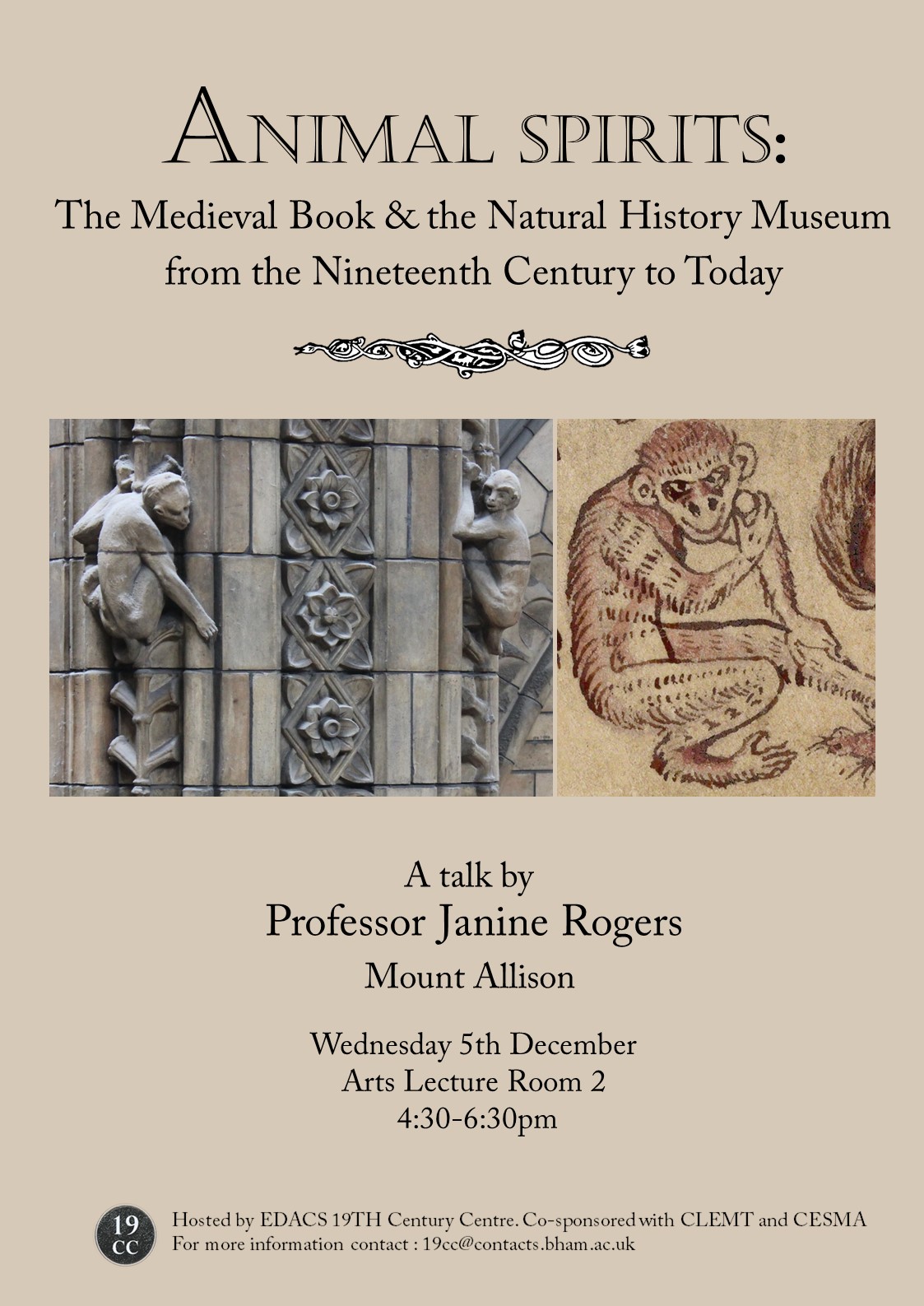 5 December: “Animal Spirits: The Medieval Book and the Natural History ...