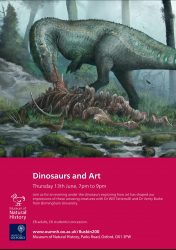 13 June: Dinosaurs and Art at Oxford Natural History Museum