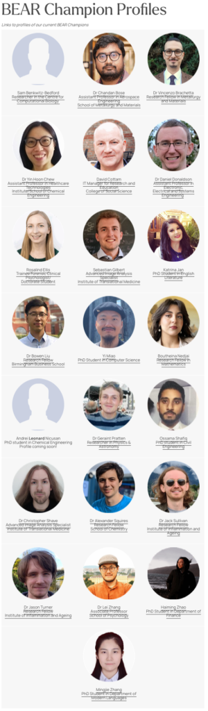 Pictures of BEAR Champions