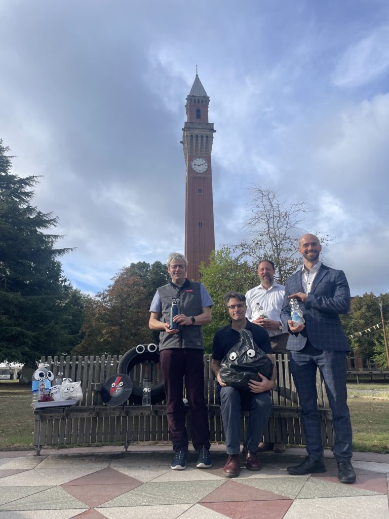 Old Joe clocktower and people standing in front