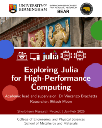 Research project: Exploring Julia for High-Performance Computing