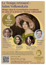 Le Temps retrouvé: Reanimating Princess Zinaida Volkonskaya’s Salon in Paris