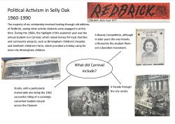 Selly Oak Activism