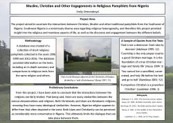Muslim, Christian and Other Engagements in Religious Pamphlets from Nigeria