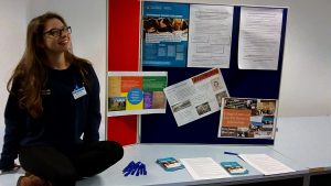 One of our new UGRS Ambassadors, Daisy, promoting the scheme at a recent Module Fair