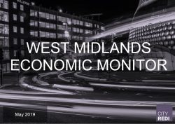 West Midlands Economic Monitor: May 2019