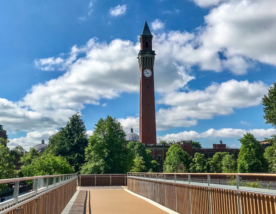 The Chamberlain Clock Tower at the University of Birmingham