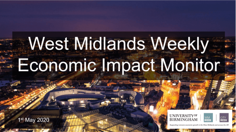 West Midlands Weekly Economic Impact Monitor – 1st May 2020 – City-REDI ...