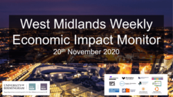 West Midlands Weekly Economic Impact Monitor – 20th November 2020