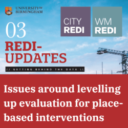 REDI Updates 3: Issues Around Levelling Up Evaluation for Place-Based Interventions