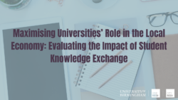 Maximising Universities’ Role in the Local Economy: Evaluating the Impact of Student Knowledge Exchange