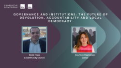 The Future of Devolution, Accountability and Local Democracy