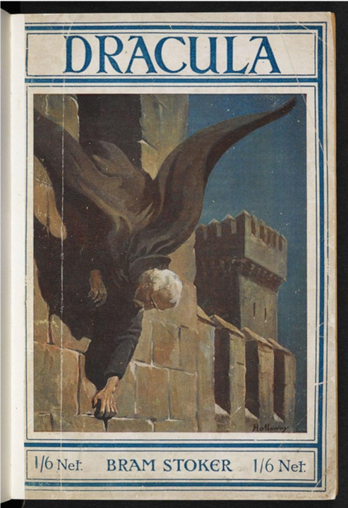 Front cover of the 1919 Dracula edition (source: Wikimedia Commons)