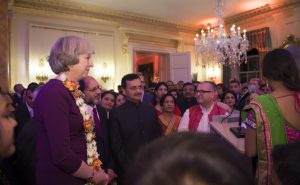 Prime Minister Theresa May welcomed people from across the Hindu, Sikh and Jain communities to celebrate Diwali at Downing Street.