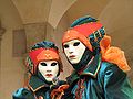 Le maschere del Carnevale di Venezia display in Ashley foyer
