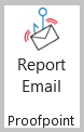 The Report Email button on the Outlook menu