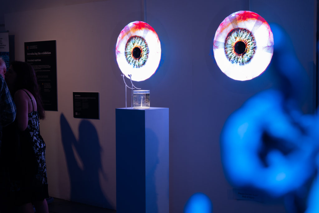Artwork of eyeball led display